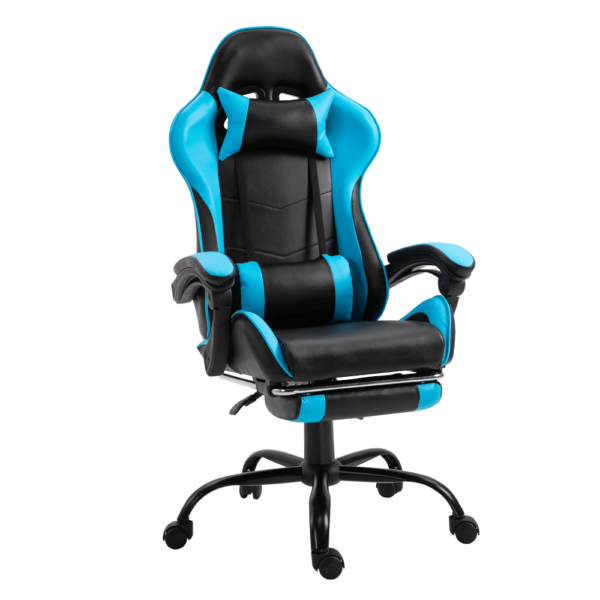 Fotoliu birou/gaming cu suport pentru picioare