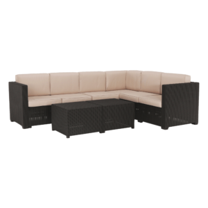 Set de grădină din rattan