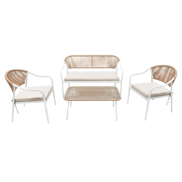Set de mobilier de grădină din ratan